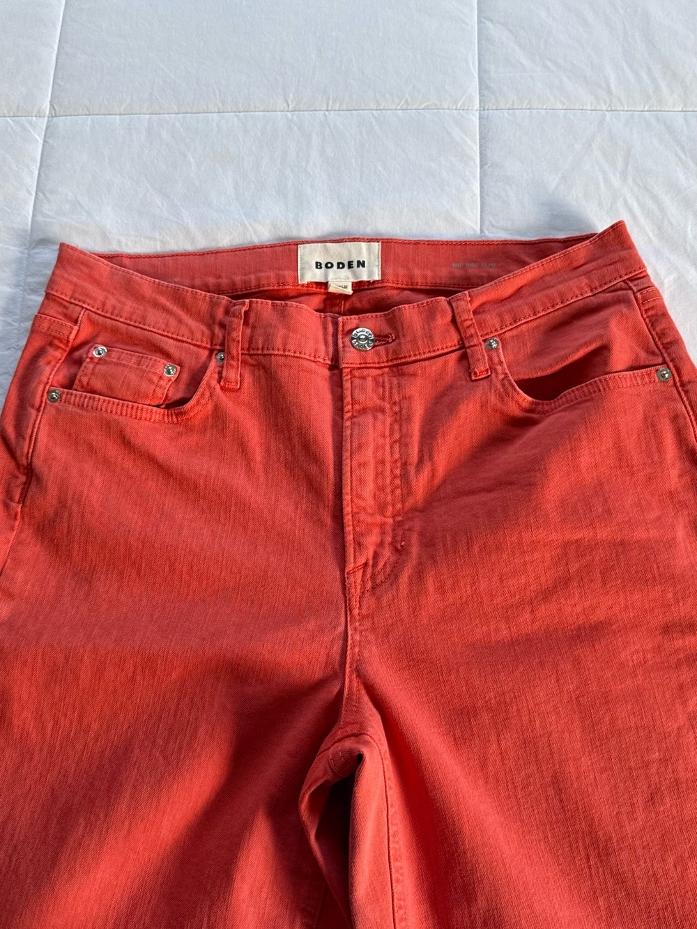 Boden Women's  Orange Denim Jeans